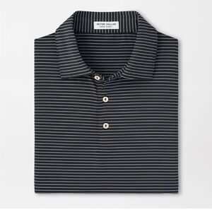 Peter Millar Hemlock Performance Polo Summer Comfort | Texas Tech | Grey Large